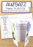 Vorschau - Stundenentwürfe - Aufsatz Thema: Silvester (Reizwortgeschichte oder Nacherzählung) - Deckblatt