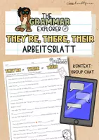Vorschau - Arbeitsblätter - Kostenloses Arbeitsblatt | The Grammar Explorer | They´re, their, there - Deckblatt