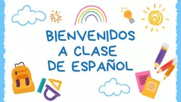 Vista previa - Decoración del aula - bienvenidos a clase de español (1) - Portada