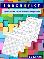 Vorschau - Arbeitsblätter - Kartesisches Koordinatensystem - Deckblatt