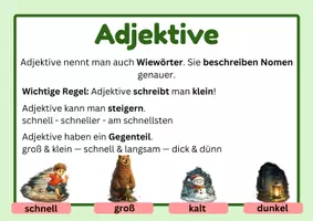 Vorschau - Poster - Wortarten Lernplakate Kl. 5/6 – Nomen, Artikel, Verben, Adjektive & Pronomen - Seite 2
