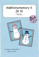 Vorschau - Stationenlernen - Winter - Additionsmemory - ZR 10 - Deckblatt