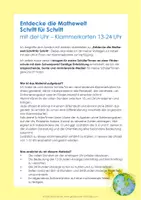Vorschau - Fördermaterial/Inklusion - Die Uhr – 24 Klammerkarten volle Stunde 13-24 - Seite 1