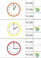 Vorschau - Fördermaterial/Inklusion - Die Uhr – 24 Klammerkarten volle Stunde 13-24 - Seite 3