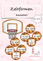 Vorschau - Spiele - Zeitformen Spiel Präsens, Präteritum, Perfekt, Futur I - Deckblatt