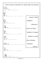 anteprima - Esercizi - "La azioni del giorno" attività didattica - Pagina 1