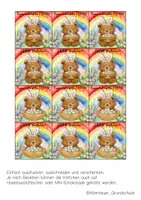 Vorschau - Mal- und Bastelvorlagen - Feriengrüße zu Ostern für die Bärenklasse - Seite 1