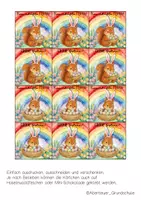 Vorschau - Mal- und Bastelvorlagen - Feriengrüße zu Ostern für die Eichhörnchenklasse - Seite 1