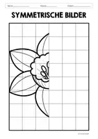 Vorschau - Arbeitsblätter - Symmetrie | Symmetrievorlagen - Im Frühling - Seite 2
