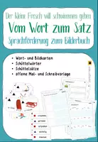 Vorschau - Stationenlernen - Vom Wort zum Satz: Sprachförderung mit Bilderbuch - Deckblatt