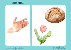 Vista previa - Tarjetas / Manipulativos - RIMA AMB... Consciència fonològica part 2 @ideesdescola - página 3