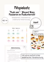 Vorschau - Poster - Mitspielsatz: "Musik sein" - Wincent Weiss | ORFF-Instrumente | Popsongs in Musik - Deckblatt