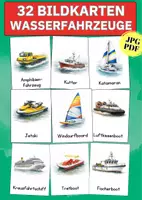 Vorschau - Poster - Materialpaket Fahrzeuge – Bildkarten & Poster für Land-, Luft- und Wasserfahrzeuge - Seite 1