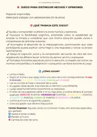 Vista previa - Juegos / Gamificación - Tarjetas Juego Hechos y Opiniones - TOALEXANDRAGALLEGOS - página 1