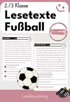 Vorschau - Arbeitsblätter - LESETEXTE: Fußball 2./3. Klasse - Deckblatt