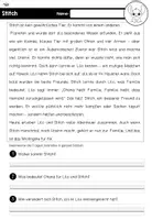 Vorschau - Arbeitsblätter - LESETEXTE: Lilo & Stitch 2./3. Klasse - Seite 1