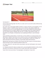 Vorschau - Stundenentwürfe - Cooper-Test Arbeitsblatt 🏃 – Messen, Auswerten & Reflektieren (Sport, Sek I) - Seite 1