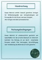 Vorschau - Anderer Materialtyp - Willkommensgrüße und Feriengrüße rund um das Schuljahr - Seite 1