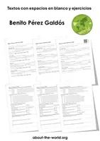 Vista previa - Hojas de trabajo - Benito Pérez Galdós - Portada