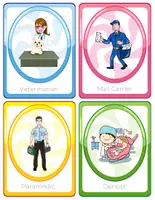 anteprima - Flashcard - Professions in Pictures Community Helpers Flashcards Set for Kindergarten - Pagina 2