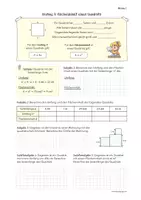 Vorschau - Arbeitsblätter - QUADRAT UND RECHTECK - Umfang & Flächeninhalt (Arbeitsblatt) - Seite 1