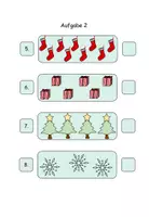 Vorschau - Arbeitsblätter - Zählen lernen Weihnachtsedition - Zahlenraum bis 10 - Seite 3