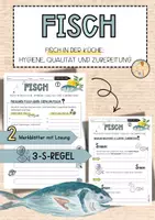 Vorschau - Unterrichtsreihen - Fisch | 2 Merkblätter mit Lösung | 3-S-Regel - Deckblatt