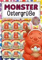 Vorschau - Mal- und Bastelvorlagen - Feriengrüße zu Ostern für die Monsterklasse - Deckblatt
