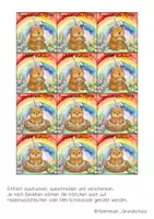 Vorschau - Mal- und Bastelvorlagen - Feriengrüße zu Ostern für die Murmeltierklasse - Seite 1