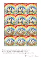 Vorschau - Mal- und Bastelvorlagen - Feriengrüße zu Ostern für die Pinguinklasse - Seite 1