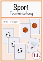 Vorschau - Bildkarten - Gruppeneinteilung - Teambildung (3er-6er Teams) - Deckblatt