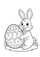 Vorschau - Mal- und Bastelvorlagen - Osterhase Ausmalbilder – 20 einfache & kindgerechte Malvorlagen für Kita und Grundschule - Seite 1