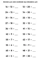 Vorschau - Arbeitsblätter - ➕ Addition bis 100 – 2. Klasse ➕✏️ - Seite 2