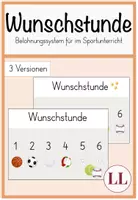 Vorschau - Poster - Wunschstunde - Belohnungssystem für den Sportunterricht - Deckblatt