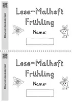 Vorschau - Arbeitsblätter - Lese-Malheft Frühling/ Liesmalheft Frühling - Seite 2