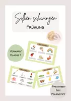 Vorschau - Stationenlernen - Silben schwingen: Frühling - Deckblatt