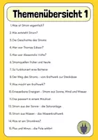 Vorschau - Stationenlernen - XXL Paket - Rund um den STROM - Sachtexte - Fragen + Antworten - Bildkarten - Seite 1