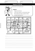 Vorschau - Klassenarbeiten - Wissensanwendung von Wegbeschreibungen - differenzierte Lernzielkontrolle - Seite 3