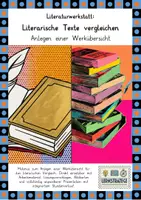 Vorschau - Stundenentwürfe - Literaturwerkstatt: Werkübersicht für den literarischen Vergleich - Deckblatt
