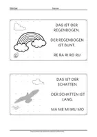 Vorschau - Arbeitsblätter - GROSSBUCHSTABEN Wetter Kurze Sätze und Silben lesen üben 1. Klasse Erstleser Leseblätter - Seite 2