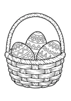 Vorschau - Mal- und Bastelvorlagen - Ostern Ausmalbilder Osterkörbchen – 20 kindgerechte Malvorlagen für Kita & Grundschule - Seite 2