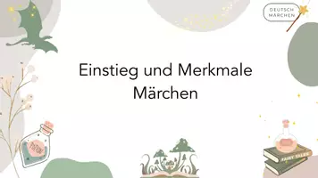 Vorschau - Arbeitsblätter - Einstieg & Merkmale Märchen - Deckblatt