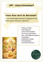 Vorschau - Stundenentwürfe - UPP-Unterrichtsentwurf "Unsere Reise durch die Märchenwelt" - Deckblatt
