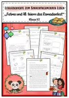 Vorschau - Arbeitsblätter - "Das Ramadanfest" Lesegeschichte mit Leseverständnisfragen Klasse 1/2 - Deckblatt