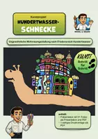 Vorschau - Stundenentwürfe - Kunstprojekt "Hundertwasser Schnecke" | Schritt für Schritt Anleitung | Bunt-/Filzstifte - Deckblatt