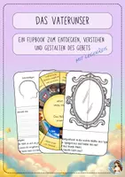 Vorschau - Arbeitsblätter - Das Vaterunser - Flipbook zum Entdecken des Gebets - Deckblatt