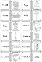 Vorschau - Bildkarten - Kirchengegenstände Domino (mit Differenzierung) - Bild-Wort & Erklärungs-Domino für Religion (Grundschule) - Seite 3