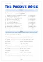 Vorschau - Arbeitsblätter - Passive Voice (Merkblatt, Worksheet, Interactive) - Seite 1