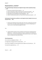 Vorschau - Klassenarbeiten - Klassenarbeit zu “Tschick” von Wolfang Herrndorf - Seite 1
