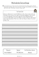 Vorschau - Arbeitsblätter - Satzanfänge Groß-/Kleinschreibung - Seite 2